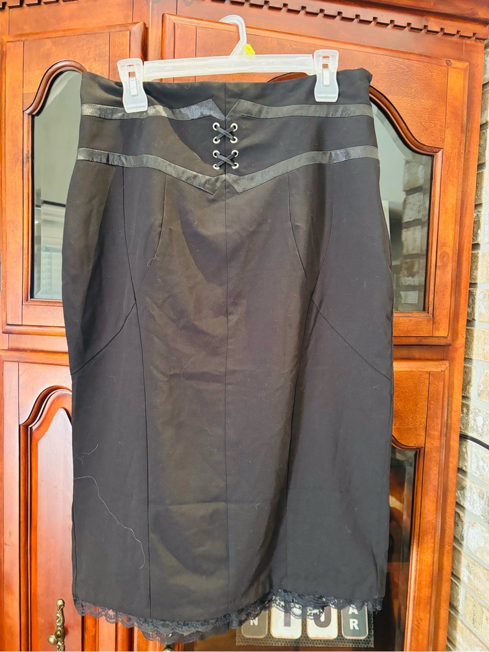 High Waisted Pencil Skirt - Goth Style